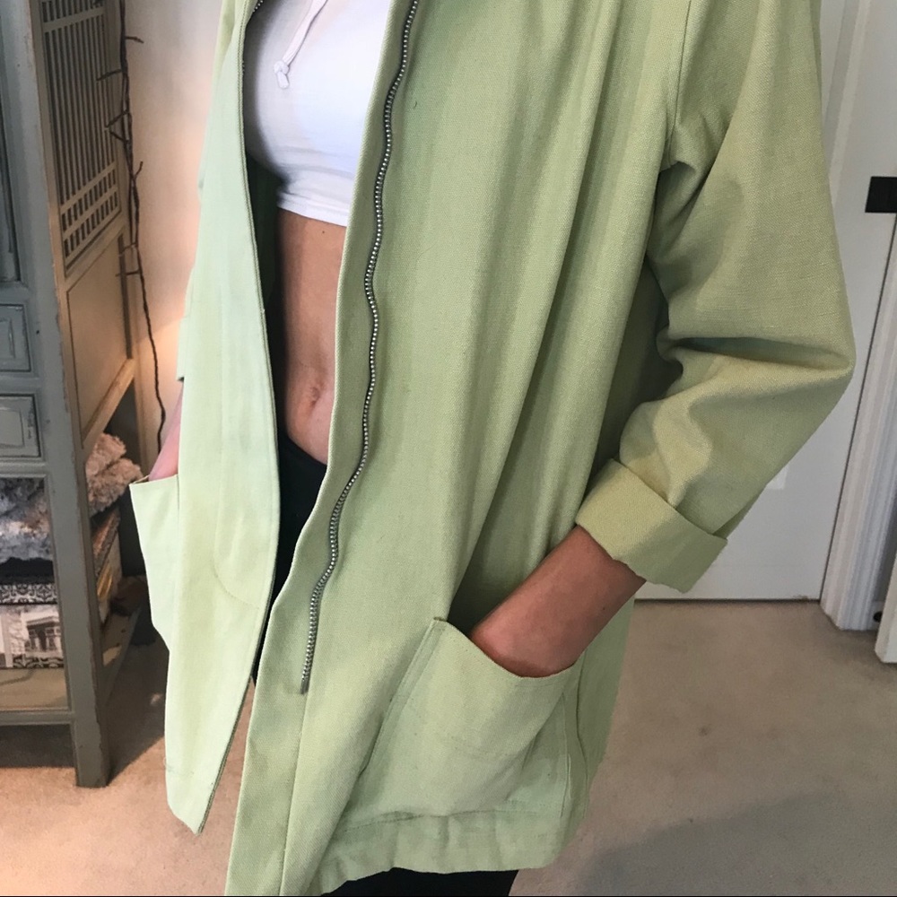 SALE!!  Prettiest Green Spring Jacket - Picture 3 of 3